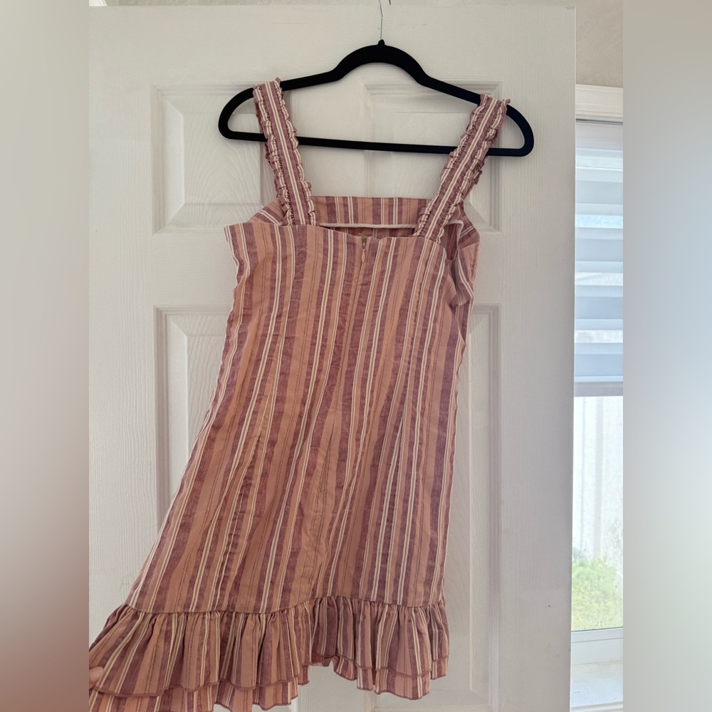 Alexis Pink Striped Mini Dress Size Small - Picture 3 of 4
